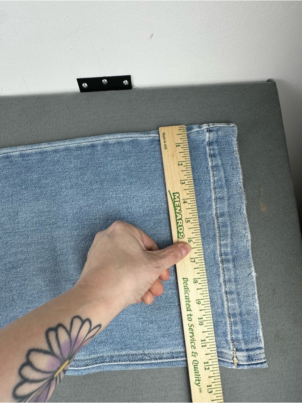 Kancan Holly High Rise Wide Leg Jeans | Size 15/31 | Light Blue Wash - Picture 7 of 9